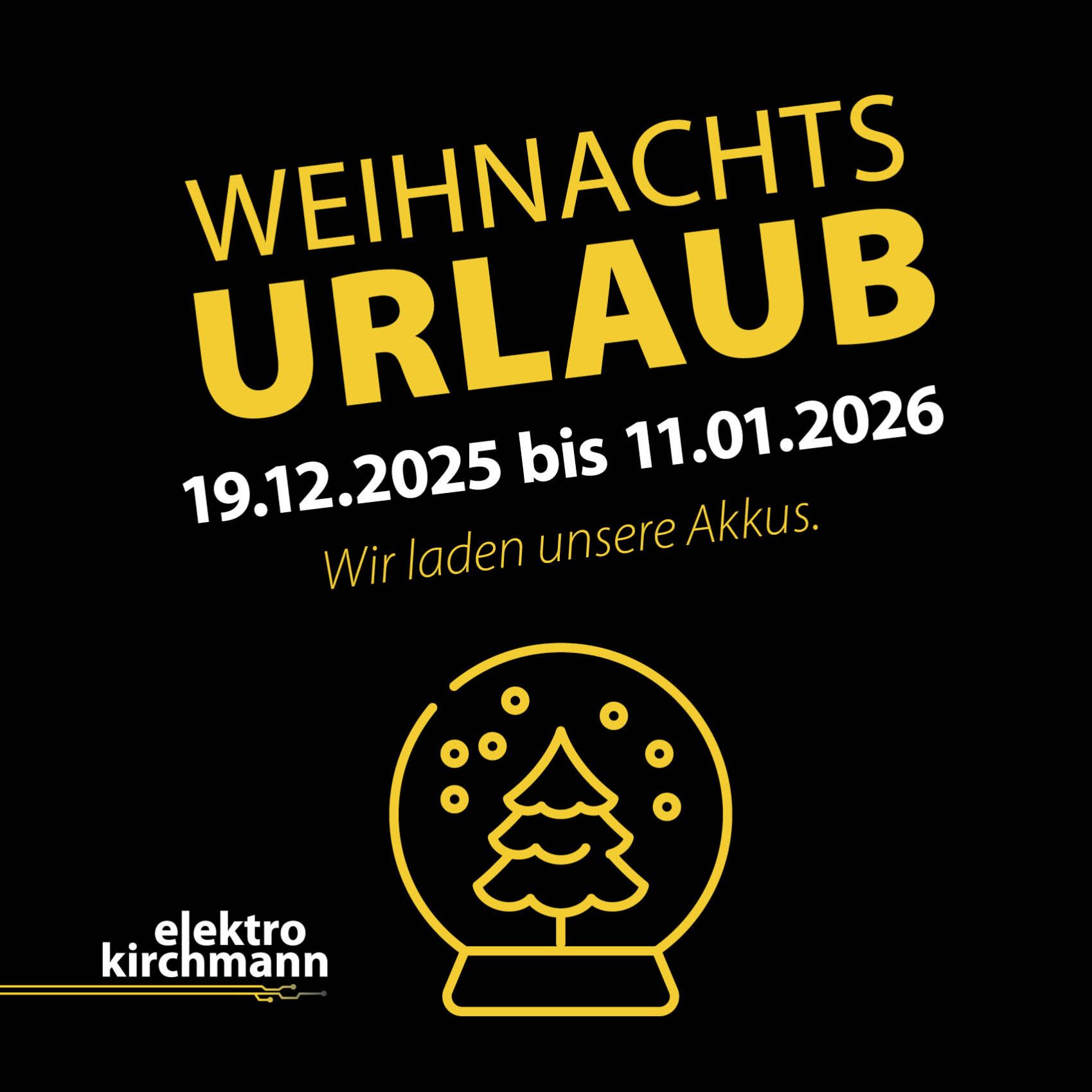 Weihnachtsurlaub
